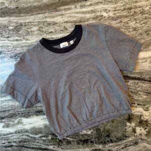 Aritzia Wilfred Striped Piaf Crop Top Size Small